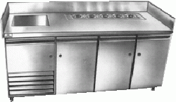 Sink With Sandwich Counter Refrigerator